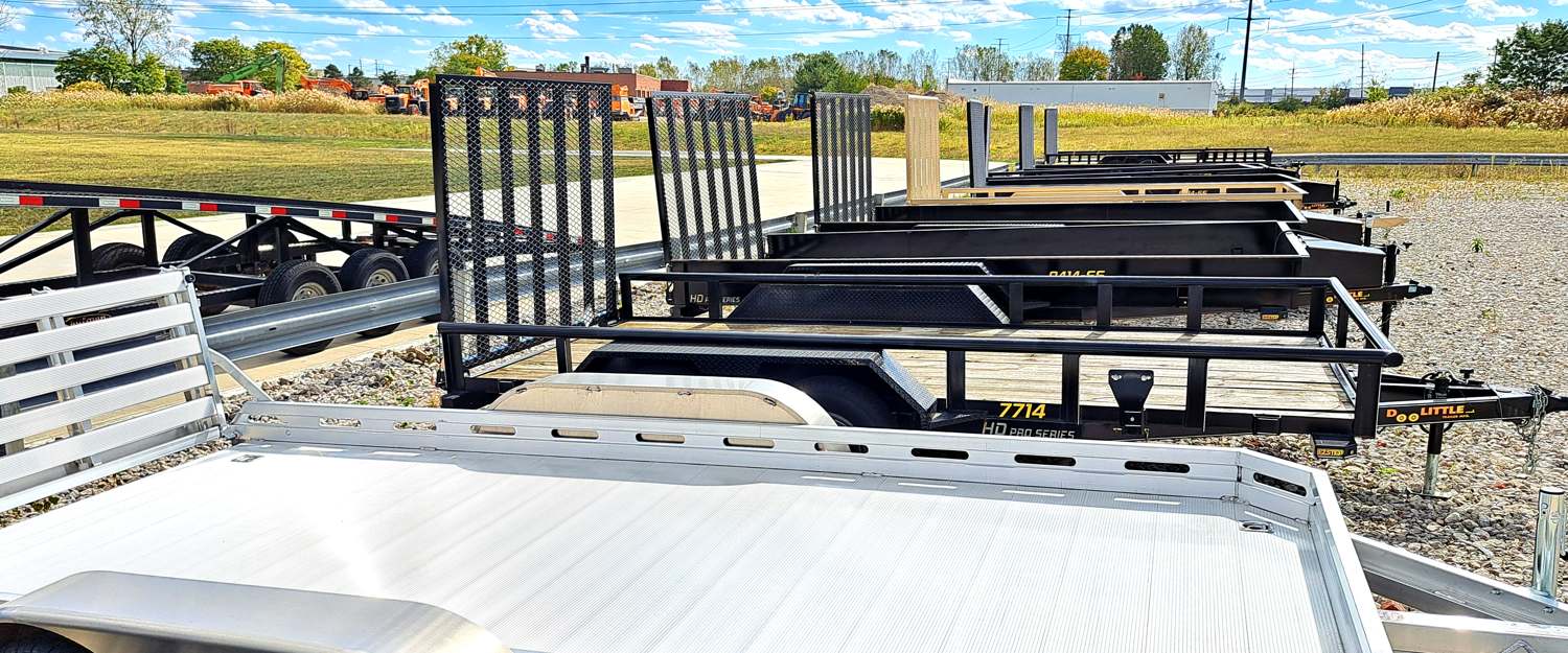 Durable, Affordable Utility Trailers and Landscape Trailers on the JTI Trailers Lot in Bedford, Ohio