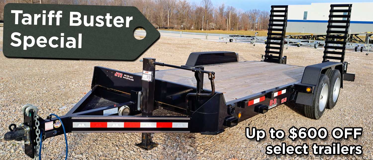 Tariff Buster Special - Behnke B&B 18' Equipment Trailer Shown