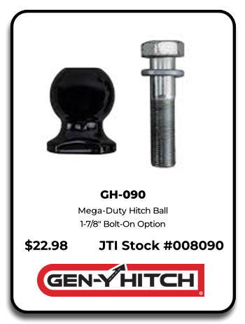 GH-090 Gen-Y Mega-Duty Hitch Ball 1-7/8" Bolt-On Option in Oakwood Village, Ohio near Cleveland