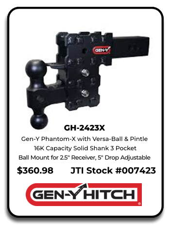 Gen-Y Phantom-X GH-2423X 5" Drop Hitch 16k ball mount